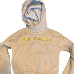 Juicy Couture Beige Hoodie with Gold Logo